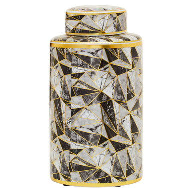 Doria Large Ceramic Jar In Assorted Colours