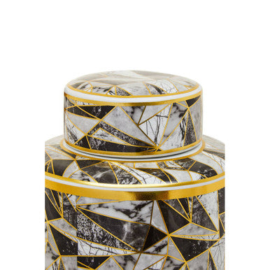 Doria Large Ceramic Jar In Assorted Colours