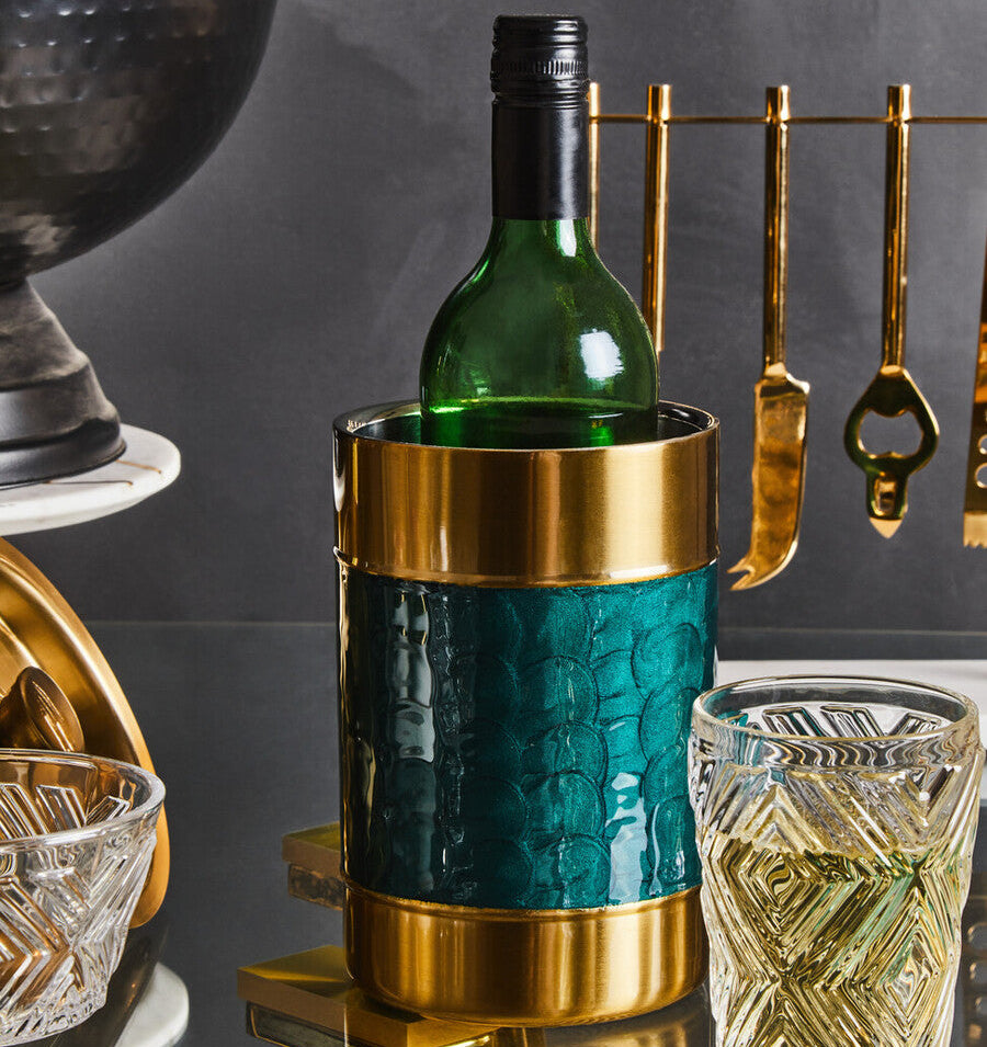 Carolina Green Enamel Wine Cooler - Image 2