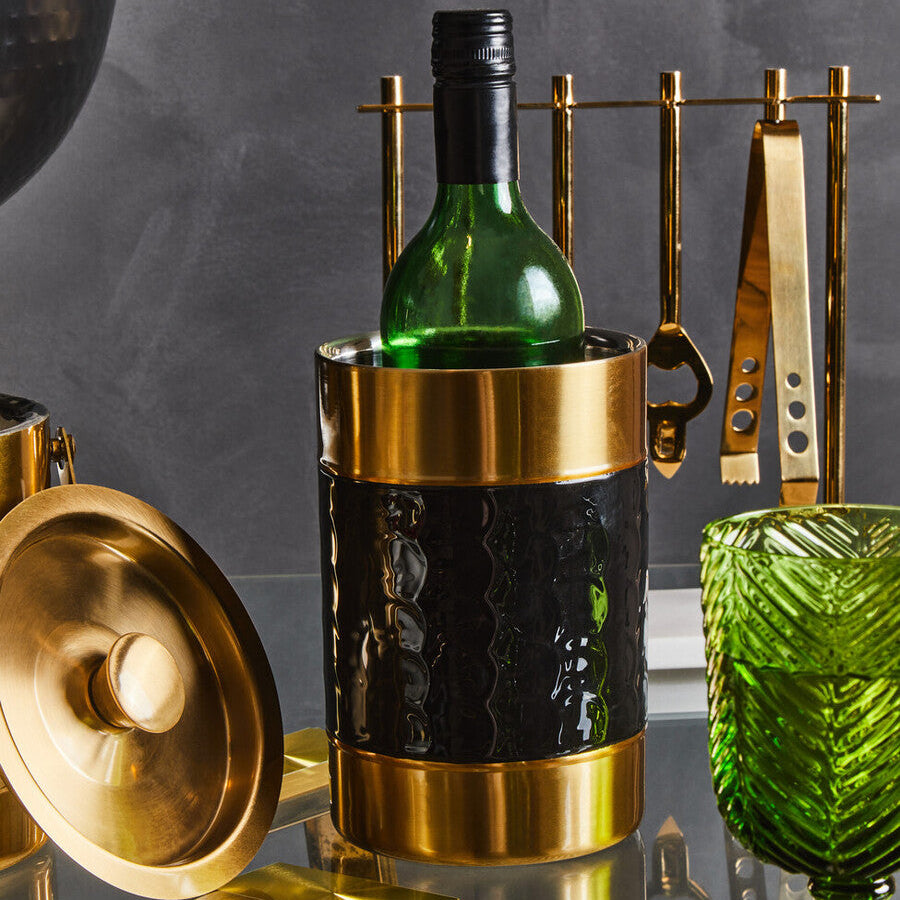 Carolina Black Enamel Wine Cooler - Image 4