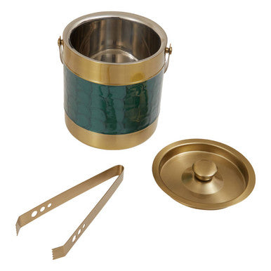 Carolina Green Enamel Ice Bucket - Image 3