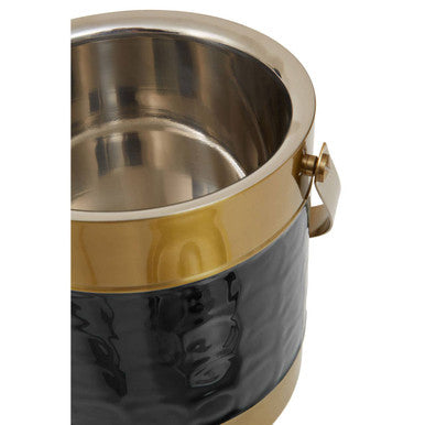 Carolina Black Enamel Ice Bucket