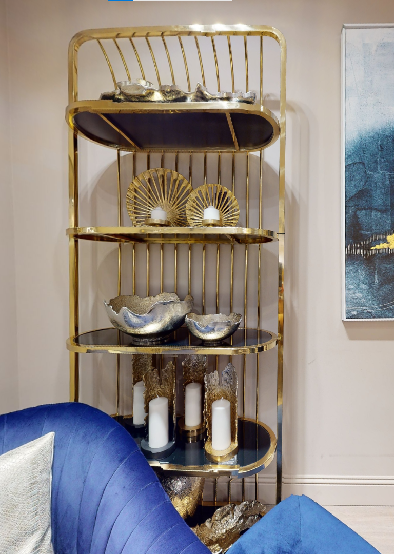 Dion Small Ombre Silver and Gold Finish Candle Holder