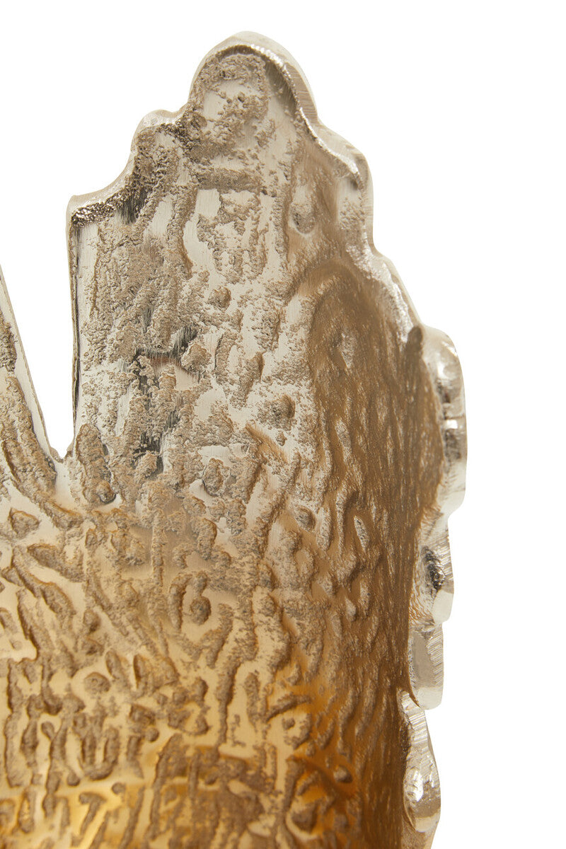 Dion Large Ombre Silver and Gold Finish Candle Holder