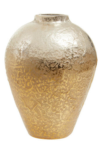 Dion Small Ombre Silver and Gold Finish Vase - Image 7