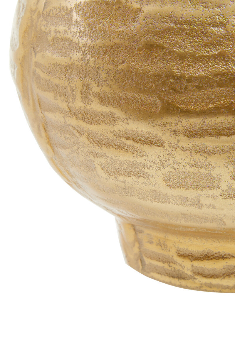 Deomali Small Abstract Gold Finish Vase