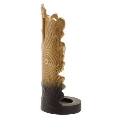Deomali Small Ombre Black and Gold Candle Holder