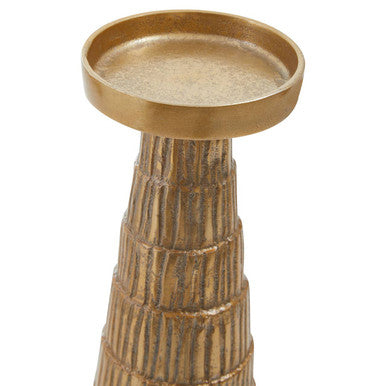 Deomali Large Gold Finish Candle Holder