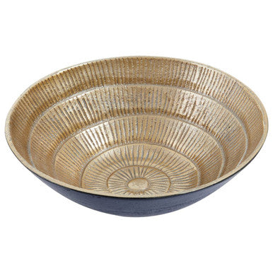 Deomali Small Two Toned Black And Gold Finish Bowl