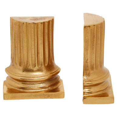 Kensington Townhouse Gold Pillar Bookends