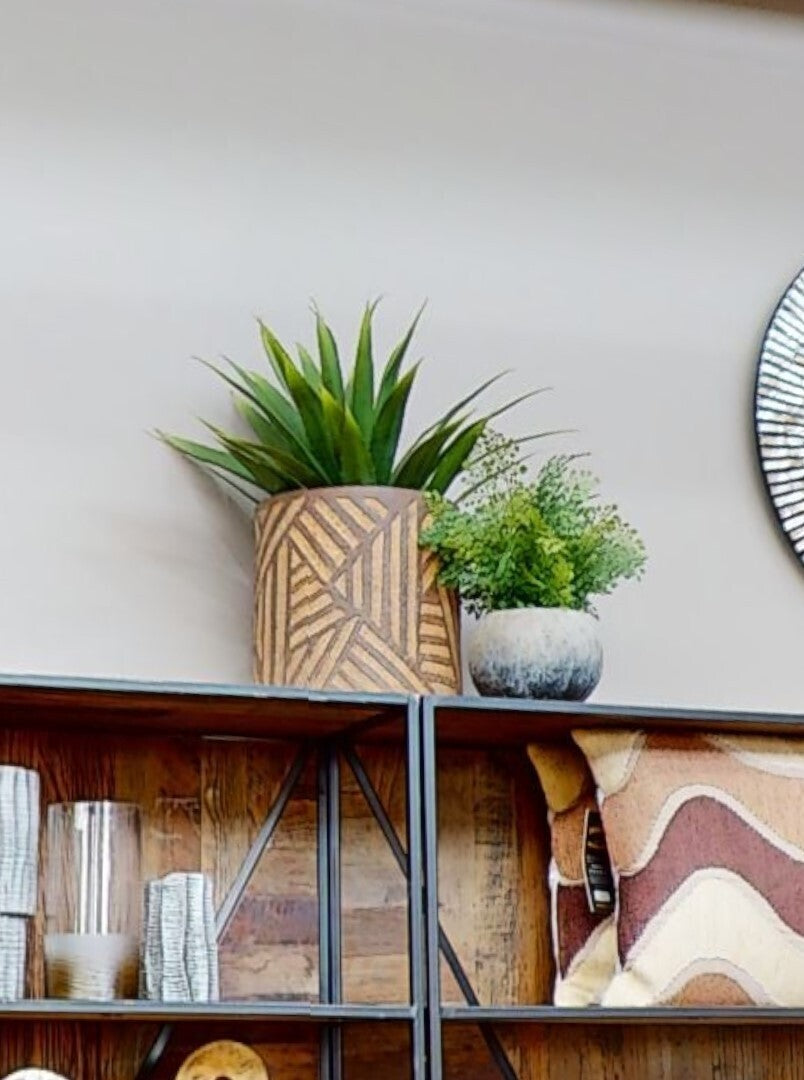 Darnell Brown Textured Planter