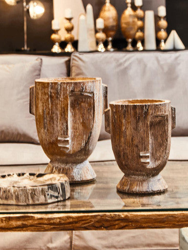 Darnell Small Rustic Face Planter