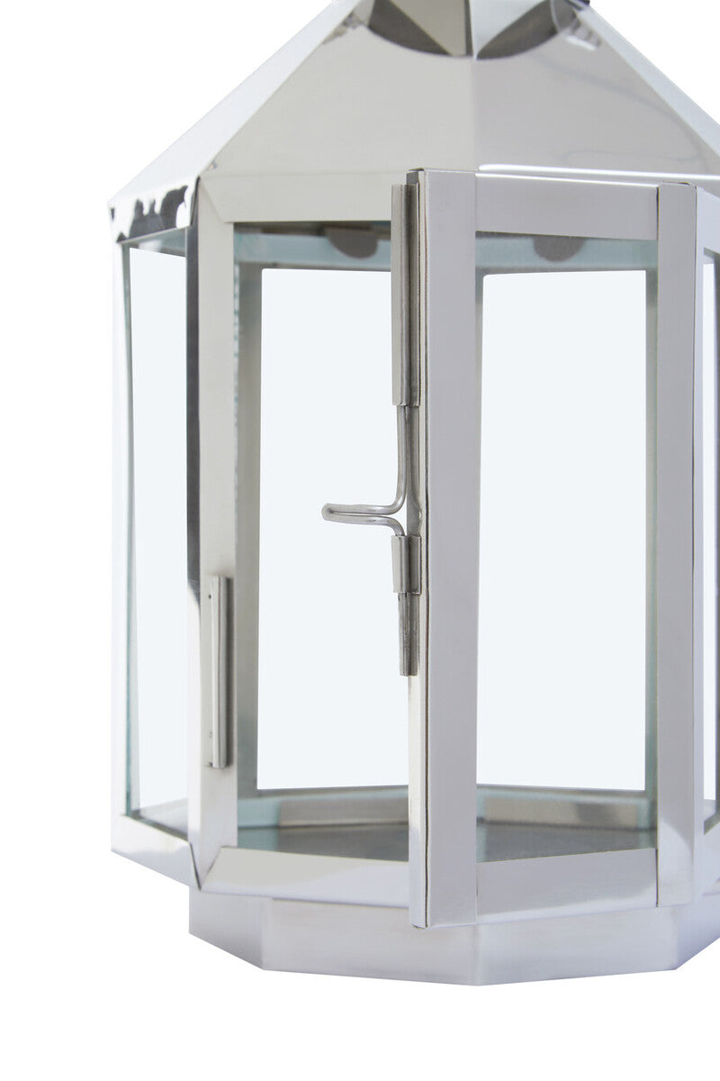 Herber Small Silver Steel Lantern
