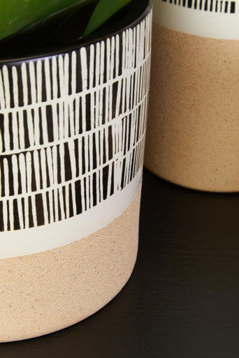 Jada Large Striped Planter