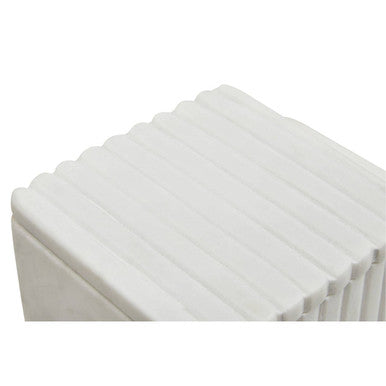 Oxana Small Ribbed Marble Trinket Box