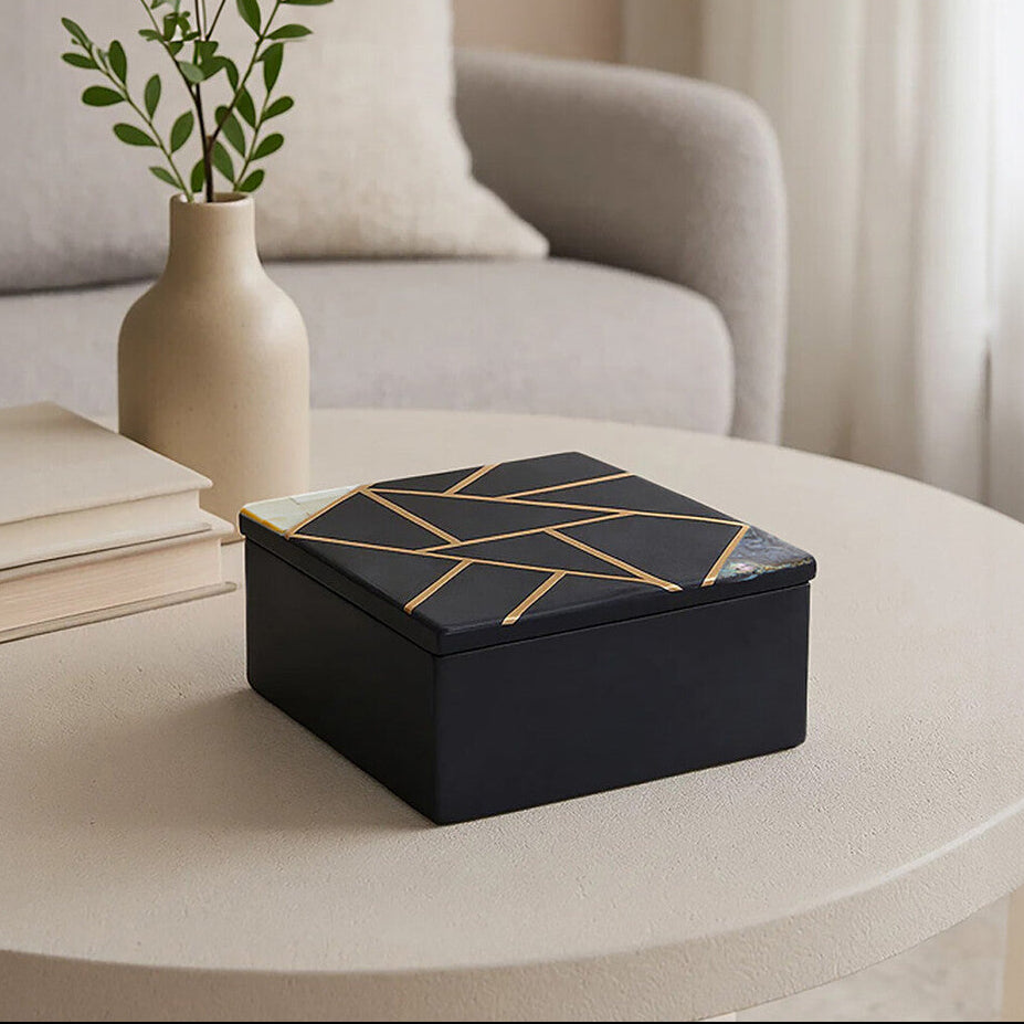 Oriana Small Black Slate Trinket Box - Image 2