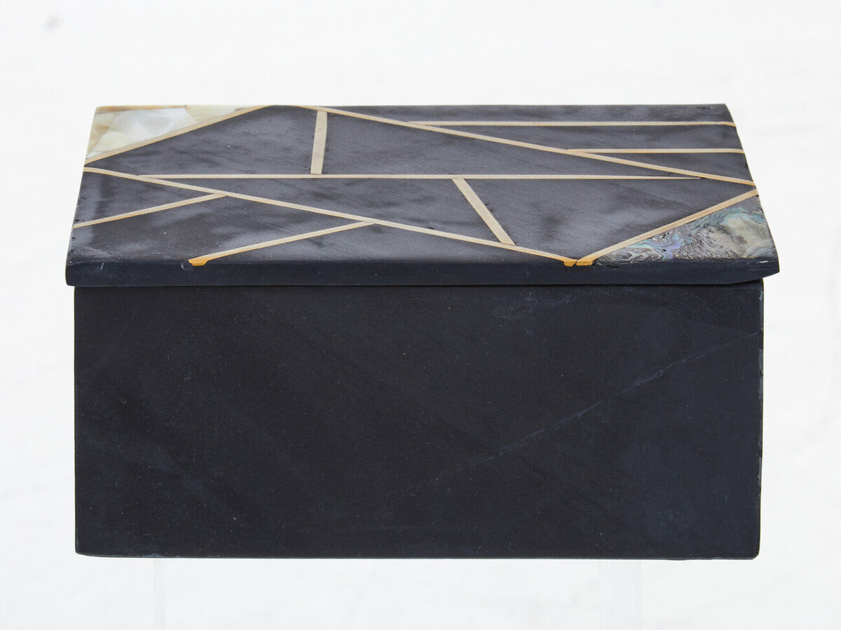 Oriana Large Black Slate Trinket Box - Image 1