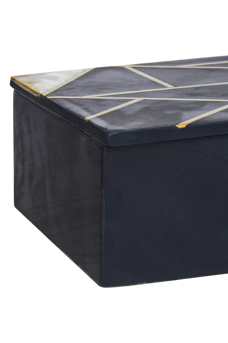 Oriana Large Black Slate Trinket Box