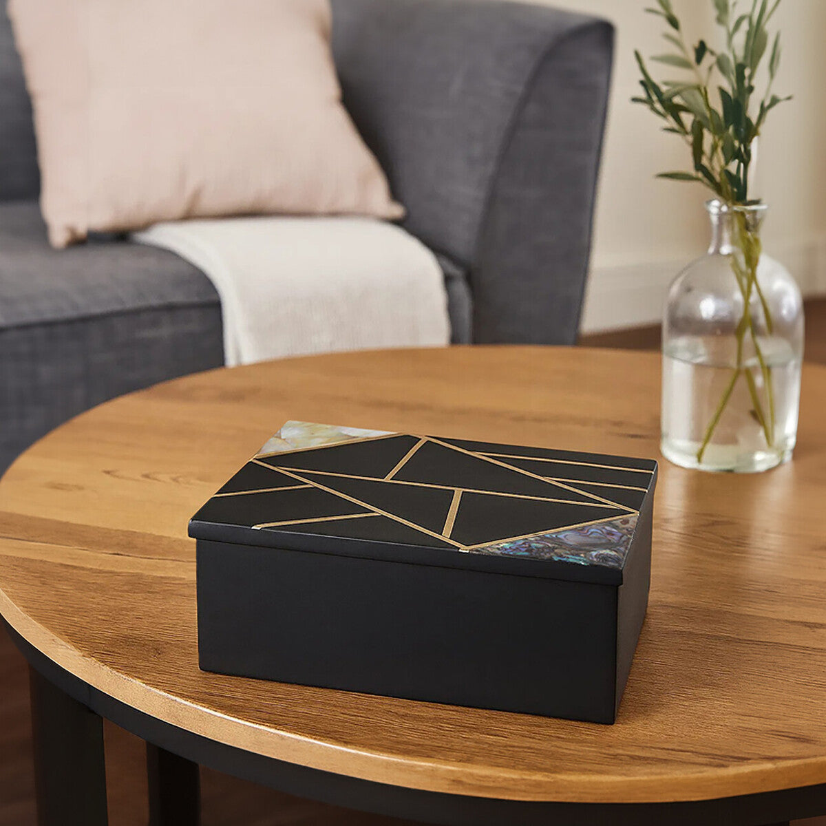 Oriana Large Black Slate Trinket Box - Image 2