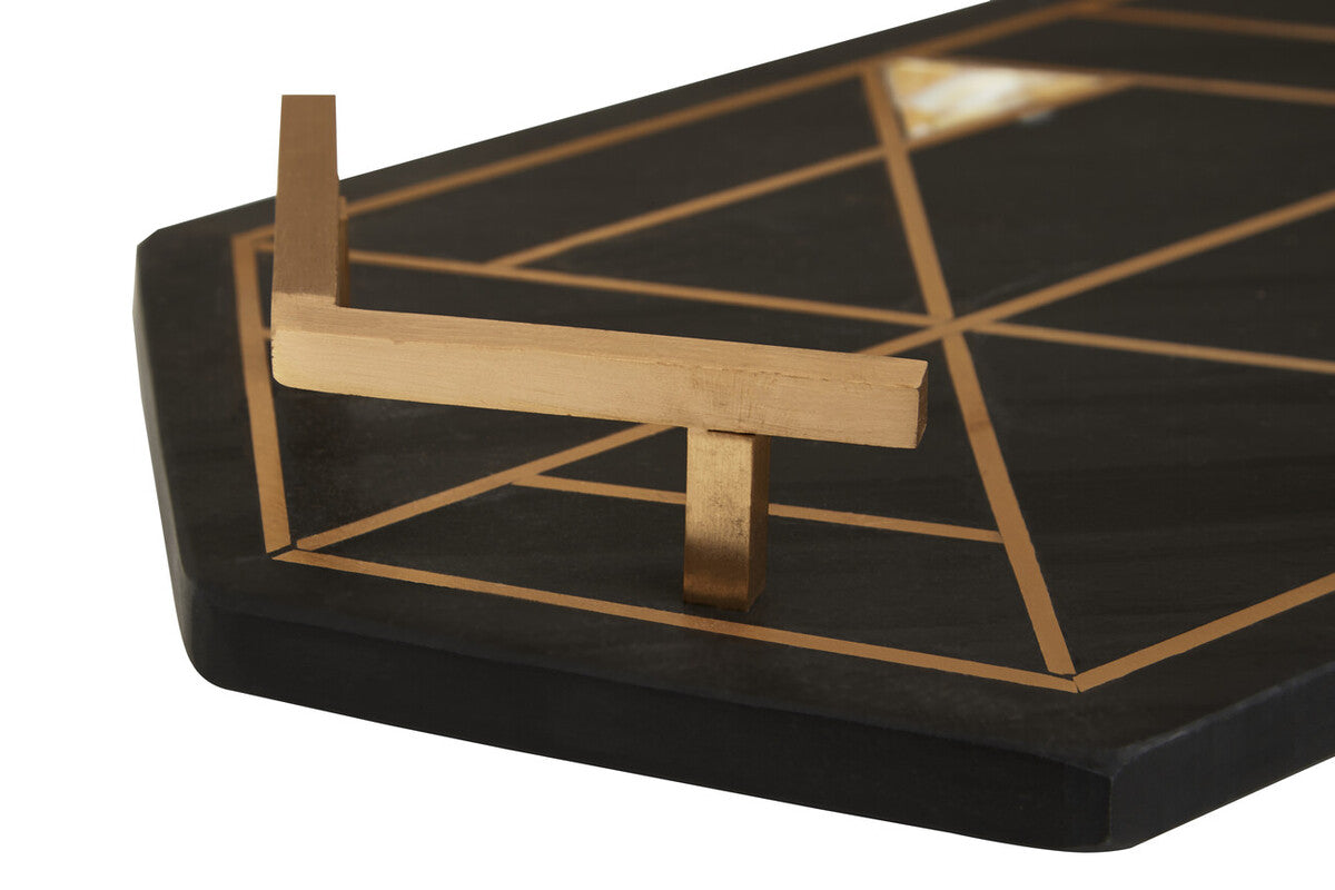 Oriana Black Slate Tray