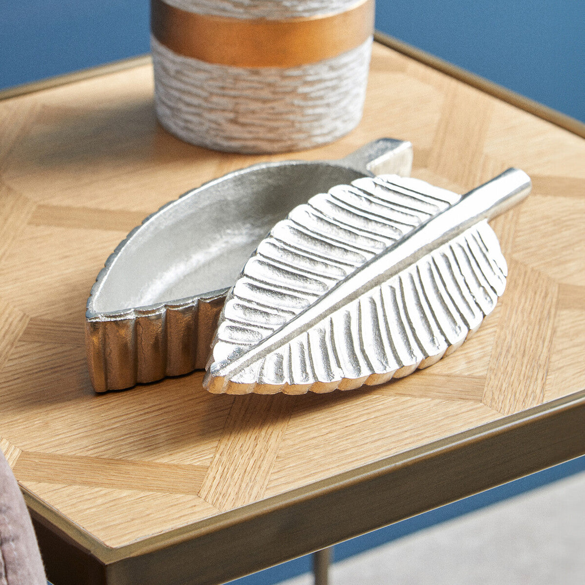 Prato Silver Finish Plume Box - Image 2