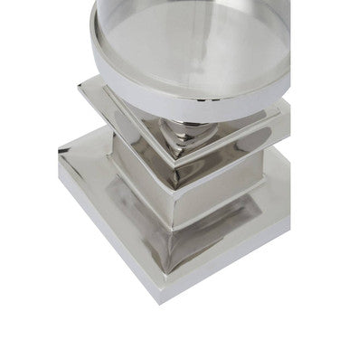 Ryley Silver Candle Holder