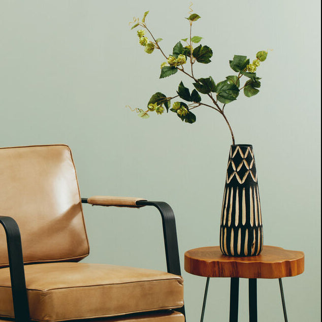 Arlo Small Engraved Wooden Vase - Image 11