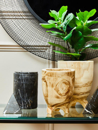Arlo Small Natural Wooden Planter - Image 3