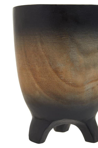 Arlo Small Wooden Black Ombre Planter - Image 9