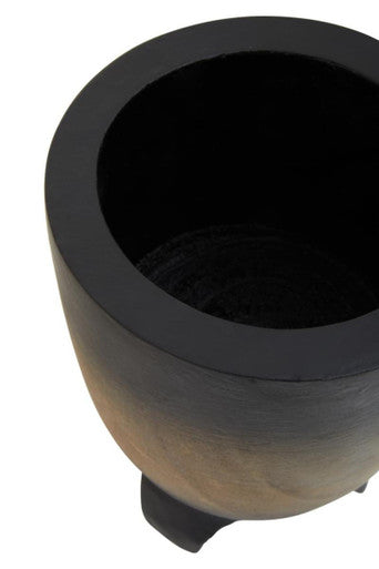 Arlo Small Wooden Black Ombre Planter