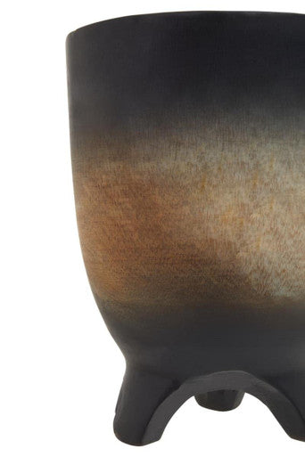 Arlo Large Wooden Black Ombre Planter - Image 9