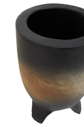 Arlo Large Wooden Black Ombre Planter - Image 10