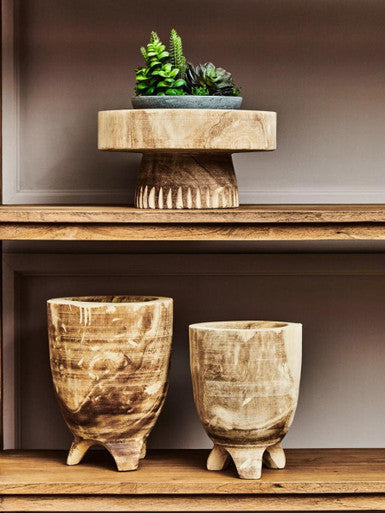Arlo Natural Engraved Round Bowl - Image 2