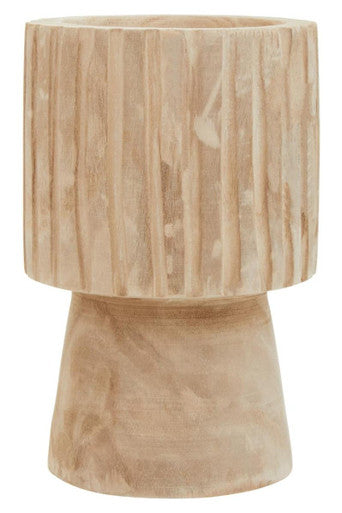 Arlo Engraved Wooden Vase - Image 2