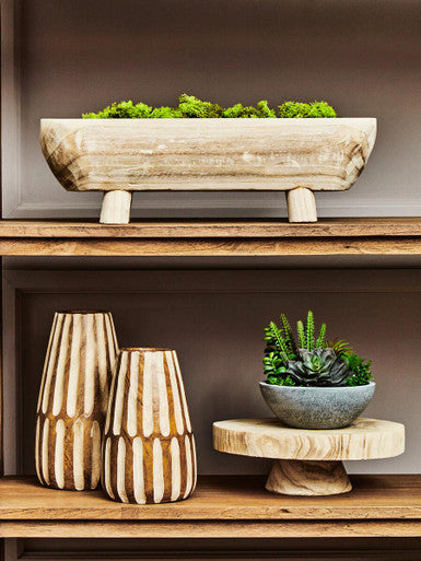 Arlo Natural Oval Decorative Dough Bowl - Image 2
