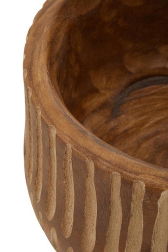 Arlo Large Brown And Natural Wooden Planter