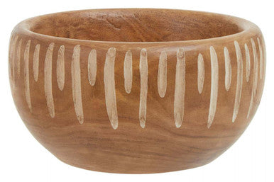 Arlo Small Brown And Natural Round Bowl.
