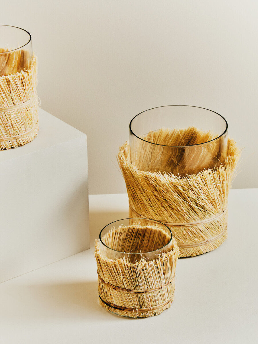 Kuta Natural Large Candle Holder