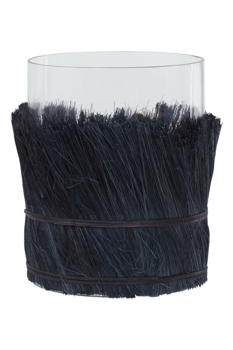 Kuta Black Large Candle Holder