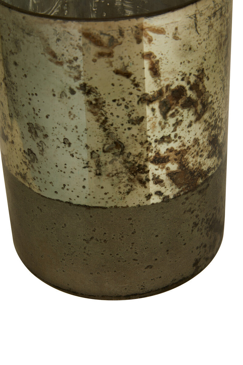 Gaia Antique Effect Black Glass Small Vase