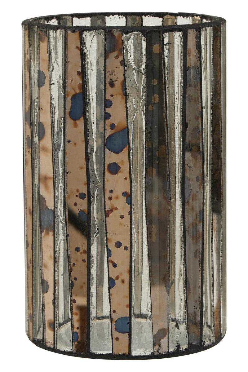 Gaia Smoked Anitque Finish Large Candle Holder