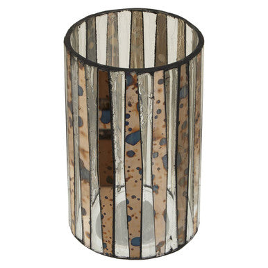 Gaia Smoked Anitque Finish Large Candle Holder