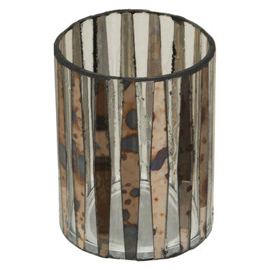 Gaia Smoked Anitque Finish Small Candle Holder