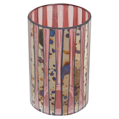 Gaia Pink Mosaic Large Candle Holder