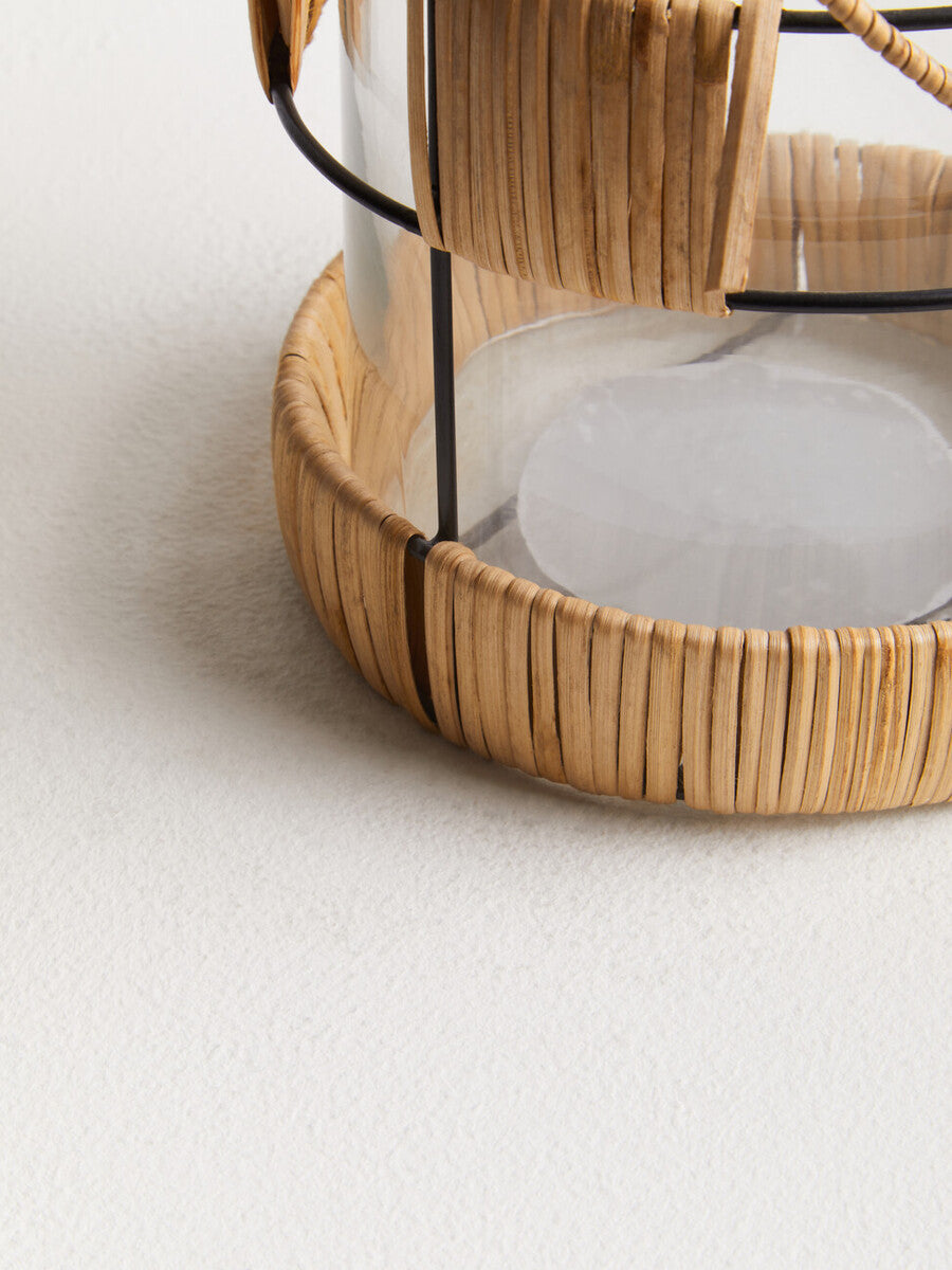 Kuta Natural And Black Large Lantern