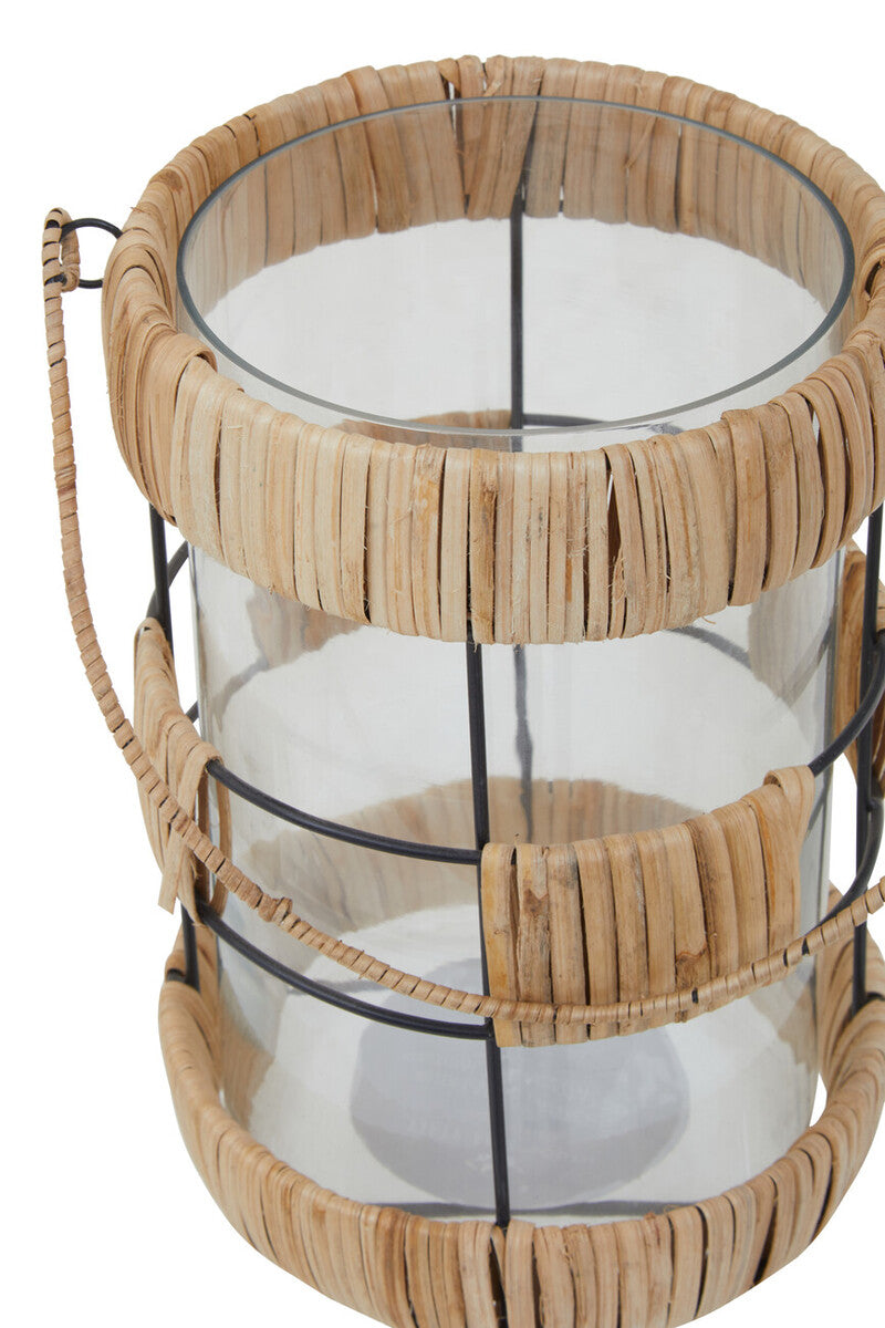 Kuta Natural And Black Large Lantern