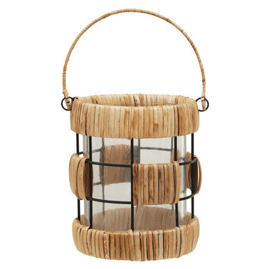 Kuta Natural And Black Small Lantern
