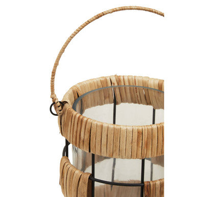 Kuta Natural And Black Small Lantern