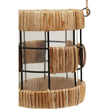 Kuta Natural And Black Small Lantern