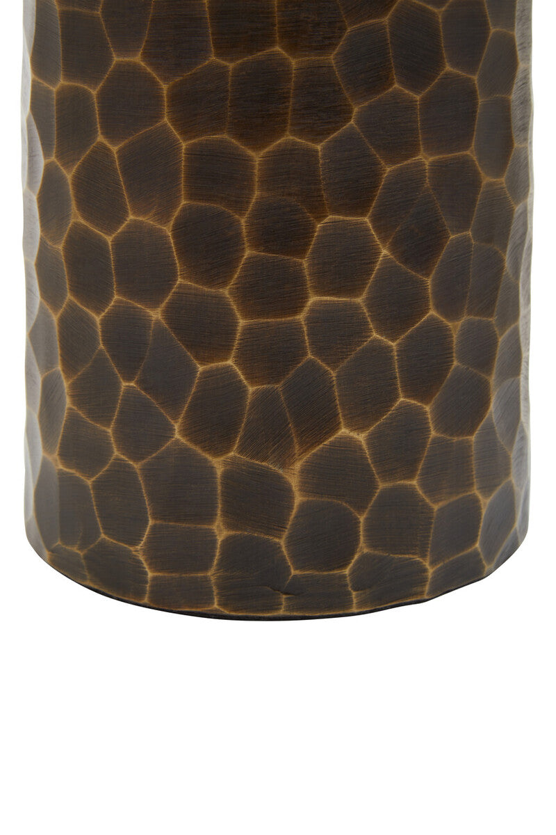 Akola Small Antique Gold Metal Vase